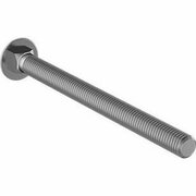 BSC PREFERRED Zinc-Plated Grade 2 Steel Square-Neck Carriage Bolt Low-Strength 1/2-13 Thread Size 6-1/2 L, 10PK 93548A737